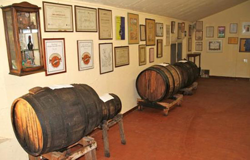 barrels at museum of traditional balsamic vinegar